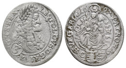 Leopold I, House of Habsburg (1657-1705 AD) Thaler 1697 3 Kreuzer AR Silver (21mm, 1.48 g) Obv: LEOPOLDVS D G R I S A G H E B R Laureate, draped bust ...