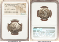 EASTERN EUROPE. Uncertain Celtic Tribe. Ca. 2nd-1st centuries BC. AR tetradrachm (27mm, 13.40 gm, 5h). NGC Choice VF 4/5 - 3/5. Minted in the central ...