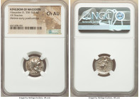 MACEDONIAN KINGDOM. Alexander III the Great (336-323 BC). AR drachm (16mm, 1h). NGC Choice AU. Sardes, ca. 334-323 BC. Head of Heracles right, wearing...