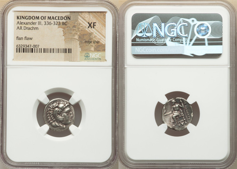 MACEDONIAN KINGDOM. Alexander III the Great (336-323 BC). AR drachm (17mm, 11h)....