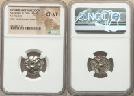MACEDONIAN KINGDOM. Alexander III the Great (336-323 BC). AR drachm (18mm, 11h). NGC Choice VF. Posthumous issue of Colophon, ca. 310-301 BC. Head of ...