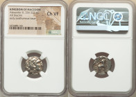 MACEDONIAN KINGDOM. Alexander III the Great (336-323 BC). AR drachm (16mm, 12h). NGC Choice VF. Posthumous issue of Lampsacus, ca. 310-301 BC. Head of...