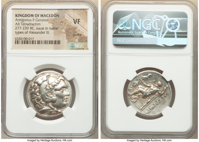 MACEDONIAN KINGDOM. Antigonus II Gonatas (277/6-239 BC). AR tetradrachm (28mm, 2...