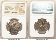 MOESIA. Callatis. Ca. 260-220 BC. AR tetradrachm (29mm, 12h). NGC XF. Posthumous issue in the name and types of Alexander III the Great of Macedon, ca...