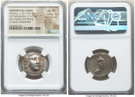CARIAN SATRAPS. Hidrieus (ca. 351-344 BC). AR tetradrachm (23mm, 15.12 gm, 1h). NGC Choice VF 4/5 - 3/5. Head of Apollo facing, turned slightly right,...
