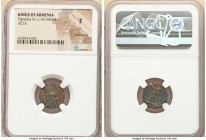ARMENIAN KINGDOM. Tigranes VI (ca. AD 60-62). AE tetrachalkon (15mm, 1h). NGC Fine, smoothing. Artagigarta(?). Draped bust of Tigranes V to right, wit...