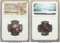SELEUCID KINGDOM. Demetrius II Nicator, second reign (129-125 BC). AR tetradrachm (27mm, 14.08 gm, 12h). NGC VF 4/5 - 2/5. Tyre, dated Seleucid Era 18...