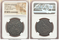 PTOLEMAIC EGYPT. Ptolemy IV Philopator (222-205/4 BC). AE triobol (35mm, 38.96 gm, 11h). NGC VF 5/5 - 3/5, repatinated. Tyre. Horned head of Zeus-Ammo...