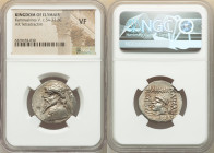 ELYMAIS KINGDOM. Kamnaskires V (ca. 54-32 BC). AR tetradrachm (25mm, 12h). NGC VF. Seleucia ad Hedyphon. Diademed, draped bust of Kamnaskires V left; ...