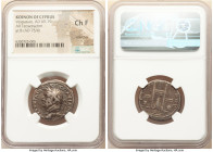 KOINON OF CYPRUS. Vespasian (AD 69-79). AR tetradrachm (25mm, 1h). NGC Choice Fine, scratches. Dated Regnal Year 8 (AD 75/6). ΑΥΤΟΚΡΑΤΩΡ ΟΥƐϹΠΑϹΙΑΝΟϹ ...