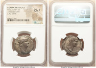 SYRIA. Antioch(?). Nero (AD 54-68), with Divus Claudius. AR tetradrachm (26mm, 1h). NGC Choice Fine. Uncertain Syrian mint, ca. AD 63-68. NERO CLAVD D...