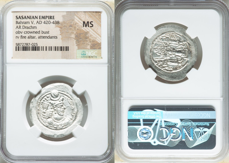 ANCIENT LOTS. Oriental. Sasanian Kingdom. Ca. 4th-5th centuries AD. NGC MS. Incl...