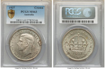 George VI Crown 1937-(m) MS63 PCGS, Melbourne mint, KM34. 

HID09801242017

© 2022 Heritage Auctions | All Rights Reserved