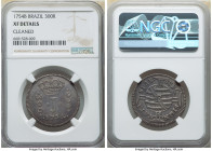 Jose I 300 Reis 1754-B XF Details (Cleaned) NGC, Rio de Janeiro mint, KM186, LMB-261, Bentes-207.01. An interesting first-year of issue from this Rio-...