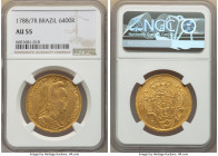 Maria I gold 6400 Reis (Peça) 1788/7-R AU55 NGC, Rio de Janeiro mint, KM218.1. 

HID09801242017

© 2022 Heritage Auctions | All Rights Reserved