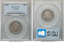Victoria 25 Cents 1893 F15 PCGS, London mint, KM5. 

HID09801242017

© 2022 Heritage Auctions | All Rights Reserved
