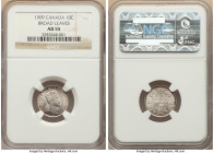 Edward VII "Broad Leaves" 10 Cents 1909 AU55 NGC, Ottawa mint, KM10. 

HID09801242017

© 2022 Heritage Auctions | All Rights Reserved