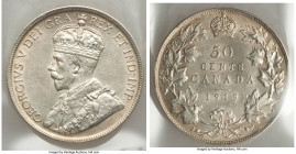 George V 50 Cents 1919 XF40 ICCS, Ottawa mint, KM25. 

HID09801242017

© 2022 Heritage Auctions | All Rights Reserved