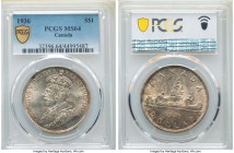 George V Dollar 1936 MS64 PCGS, Royal Canadian mint, KM31. 

HID09801242017

© 2022 Heritage Auctions | All Rights Reserved