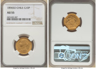 Republic gold 10 Pesos 1896-So AU55 NGC, Santiago mint, KM157. 

HID09801242017

© 2022 Heritage Auctions | All Rights Reserved