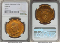 Nueva Granada gold 16 Pesos 1839 BOGOTA-RS AU55 NGC, Bogota mint, KM94.1, Fr-75. 

HID09801242017

© 2022 Heritage Auctions | All Rights Reserved