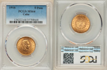 Republic gold 5 Pesos 1916 MS64 PCGS, Philadelphia mint, KM19, Fr-4. 

HID09801242017

© 2022 Heritage Auctions | All Rights Reserved