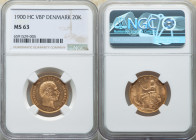 Christian IX gold 20 Kroner 1900 (h)-VBP MS63 NGC, Copenhagen mint, KM791.2, Fr-295. 

HID09801242017

© 2022 Heritage Auctions | All Rights Reserved