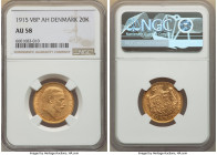 Christian X gold 20 Kroner 1915 (h)-VBP AU58 NGC, Copenhagen mint, KM817.1 

HID09801242017

© 2022 Heritage Auctions | All Rights Reserved