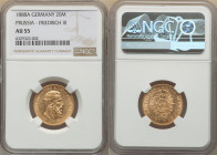 Prussia. Friedrich III gold 20 Mark 1888-A AU55 NGC, Berlin mint, KM515, J-248. 

HID09801242017

© 2022 Heritage Auctions | All Rights Reserved