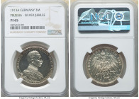 Prussia. Wilhelm II Proof 3 Mark 1913-A PR65 NGC, Berlin mint, KM535, j-112. Commemorating the 25th anniversary of his reign. 

HID09801242017

© 2022...