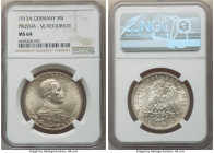 Prussia. Wilhelm II 3 Mark 1913-A MS64 NGC, Berlin mint, KM535, J-112. Commemorating the 25th anniversary of his reign. 

HID09801242017

© 2022 Herit...