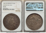Saxony. Johann Georg I Taler 1656-CR AU55 NGC, Dresden mint, KM425, Dav-7612. 

HID09801242017

© 2022 Heritage Auctions | All Rights Reserved
