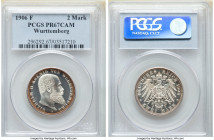 Württemberg. Wilhelm II Proof 2 Mark 1906-F PR67 Cameo PCGS, Stuttgart mint, KM631, J-174. Conservatively graded as this coin appears virtually perfec...