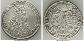 Pair of Uncertified Assorted Talers, 1) Prussia: Friedrich Wilhelm IV 2 Taler 1841-A - XF, Berlin mint, KM440.1. 41mm. 36.86gm 2) Saxony: Johann Georg...