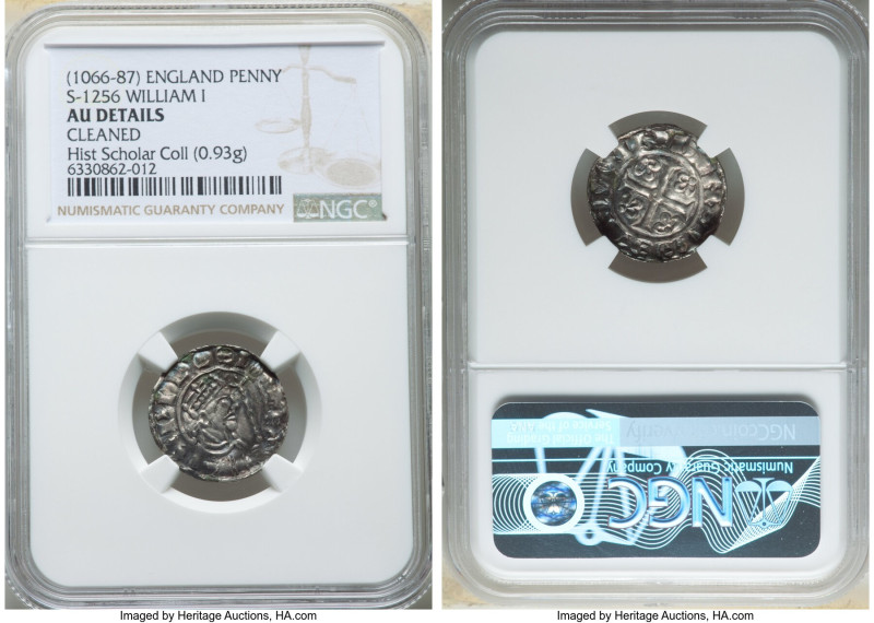 William I, the Conqueror (1066-1087) Penny ND (1080-1083) AU Details (Cleaned) N...