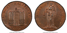 Suffolk. Bungay copper 1/2 Penny Token 1794 MS64 Brown PCGS, D&H-1. 

HID09801242017

© 2022 Heritage Auctions | All Rights Reserved