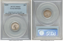 Victoria 3 Pence 1859 MS62 PCGS, KM730, S-3914. 

HID09801242017

© 2022 Heritage Auctions | All Rights Reserved