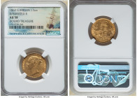 Victoria gold Sovereign 1862 AU58 NGC, KM736.1, S-3852D. 'R' over inverted 'R'. Douro Treasure label. 

HID09801242017

© 2022 Heritage Auctions | All...