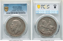 George V Specimen Crown 1935 SP63 PCGS, KM842, S-4049. Incused edge lettering. 

HID09801242017

© 2022 Heritage Auctions | All Rights Reserved