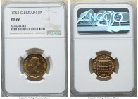 Elizabeth II Proof 3 Pence 1953 PR66 NGC, KM886, S-4152. 

HID09801242017

© 2022 Heritage Auctions | All Rights Reserved