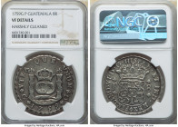 Ferdinand VI 8 Reales 1759 G-P VF Details (Harshly Cleaned) NGC, Antigua mint, KM18. Sold with old Almanzar's envelope. 

HID09801242017

© 2022 Herit...