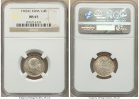 British India. Edward VII 1/4 Rupee 1903-(c) MS65 NGC, Calcutta mint, KM506. 

HID09801242017

© 2022 Heritage Auctions | All Rights Reserved