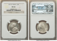 British India. George V 1/2 Rupee 1921-(c) MS66 NGC, Calcutta mint, KM522. 

HID09801242017

© 2022 Heritage Auctions | All Rights Reserved