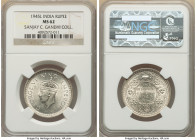 British India. George VI Rupee 1945-L MS62 NGC, Lahore mint, KM557.1. Ex. Sanjay C. Gandhi Collection 

HID09801242017

© 2022 Heritage Auctions | All...
