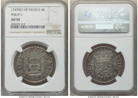 Philip V 4 Reales 1747 Mo-MF AU50 NGC, Mexico City mint, KM94. 

HID09801242017

© 2022 Heritage Auctions | All Rights Reserved