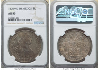 Charles IV 8 Reales 1805 Mo-TH AU55 NGC, Mexico City mint, KM109. 

HID09801242017

© 2022 Heritage Auctions | All Rights Reserved