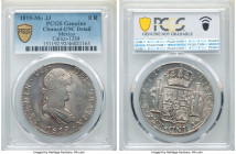 Ferdinand VII 8 Reales 1819 Mo-JJ UNC Details (Cleaned) PCGS, Mexico City mint, KM111, Cal-1334. Presenting an above-average strike with deeply-engrav...