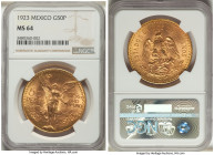 Estados Unidos gold 50 Pesos 1923 MS64 NGC, Mexico City mint, KM481, Fr-172. 

HID09801242017

© 2022 Heritage Auctions | All Rights Reserved