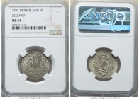 Zeeland. Provincial 6 Stuivers 1793 MS64 NGC, Middleburg mint, KM90.2. Last year of type. 

HID09801242017

© 2022 Heritage Auctions | All Rights Rese...
