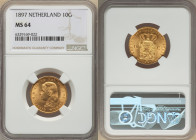 Wilhelmina I gold 10 Gulden 1897 MS64 NGC, Utrecht mint, KM118, Fr-347. 

HID09801242017

© 2022 Heritage Auctions | All Rights Reserved